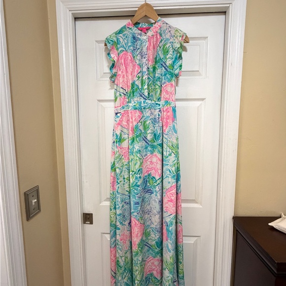 Lilly Pulitzer Dresses & Skirts - Lilly Pulitzer Bohemian Queen size 6 Palm Beach Maxi